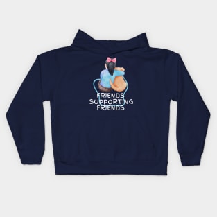 friends supporting friends Kids Hoodie